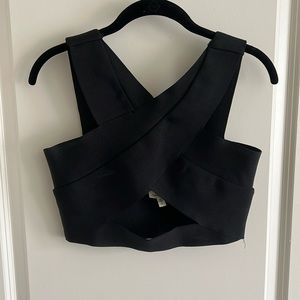 Black crop top